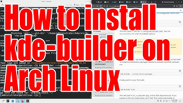 How to install and use kde-builder on Arch Linux tutorial - December 2025 - fc1643ff