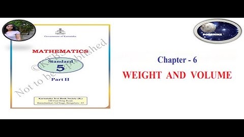 chapter 6 weight and volume