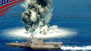 【すごい衝撃試験】米海軍艦艇の至近距離で1万ポンドの爆薬が大爆発
