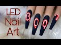 Easy LED Light Nail Art | Halloween Nail Art | Nail Tutorial