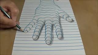 تعلم كيفية رسم يد بشكل ثلاثي الابعاد من الصفر ...Learn how to draw a hand in 3D from scratch