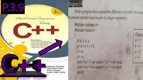 postfix decrement and prefix decrement operator used as part of larger expression| 3.9