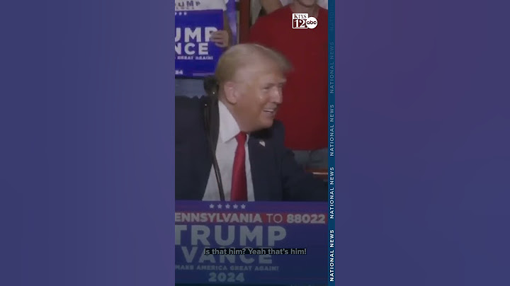 Trump thanks Butler rally attendee