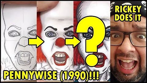 How To Draw Pennywise (Stephen King’s It 1990) - Time Lapse Art