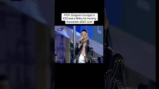 POV: Bulgaria’s budget is €50 and a Milka for hosting Eurovision 2027 😭🇧🇬 #eurovision2026