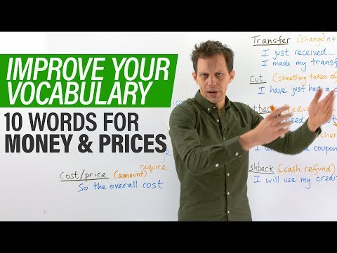 REAL ENGLISH VOCABULARY: 10 words to talk about MONEY & PRICES