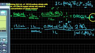 Finding the Concentration of Ions in a Mixed Solution II