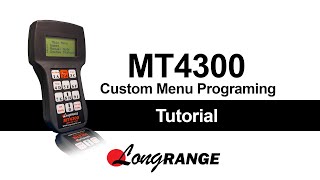 Programming 5-Stand and Compak Menus on the MT4300