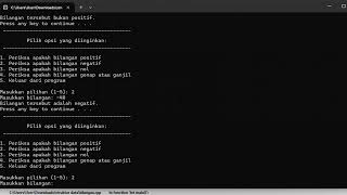 PROJECT UAS - STRUKTUR DATA DAN PEMROGRAMAN || PROGRAM BILANGAN