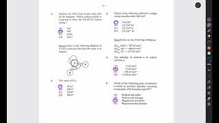 CAPE CHEMISTRY UNIT 1 2024 PAPER 1 SOLUTIONS screenshot 2