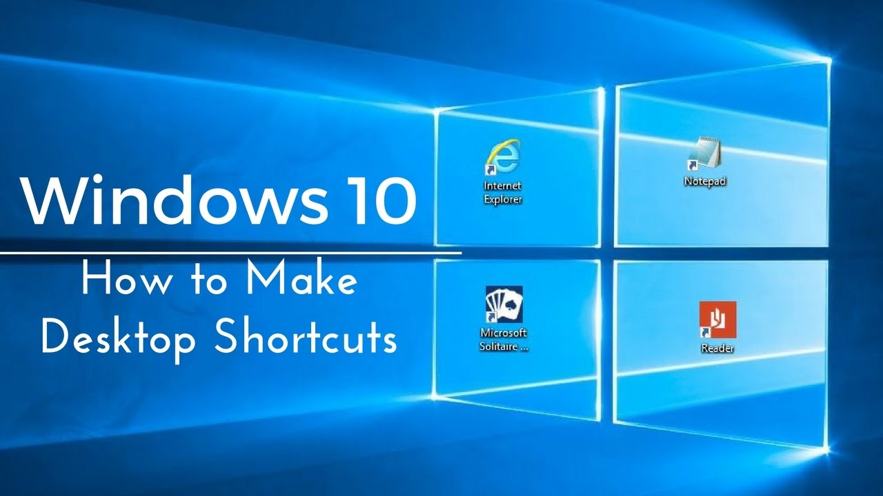 How to Make Desktop Shortcuts - Windows 22 Tutorial