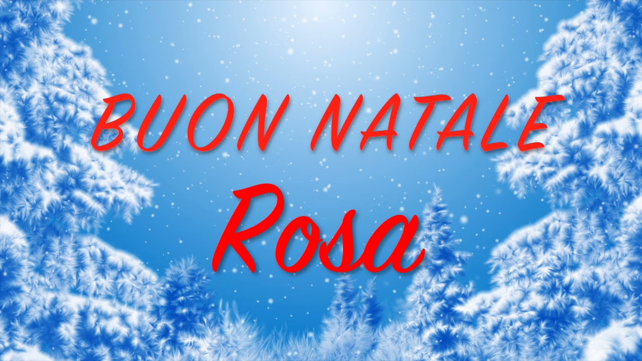 Buon Natale Rosa.Buon Natale Rosa Auguri Divertenti Per Te Youtube