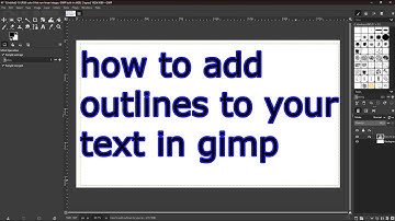 How to add outlines to your text in GIMP 3.0.0