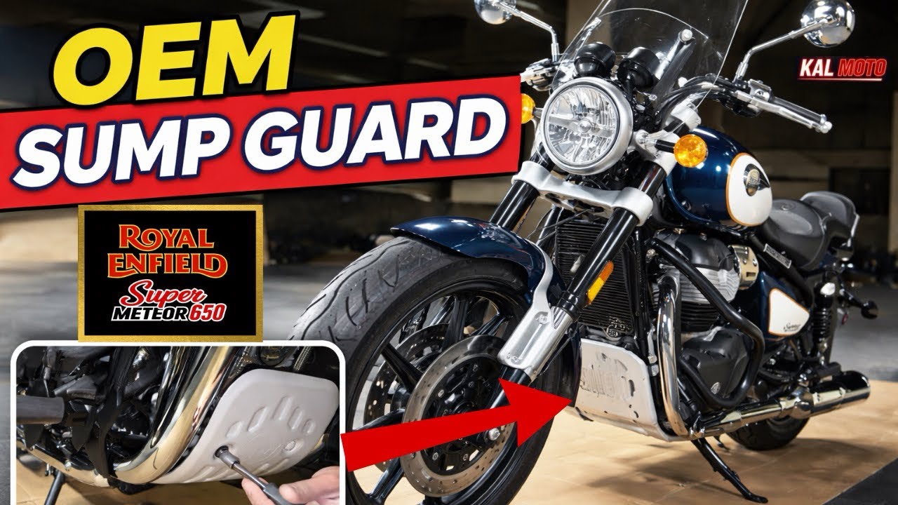 Royal Enfield Super Meteor 650 OEM Sump Guard Install | Full DIY Step-by-Step