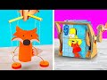 DIY Cartoon MACHINE And Puppet Marionette From Cardboard