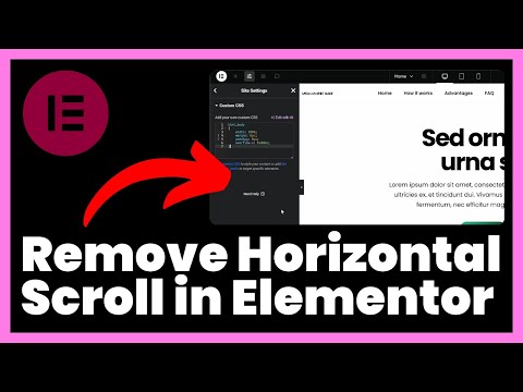 How to Remove Horizontal Scroll in Elementor