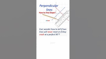 Perpendicular Lines. How to Find Slope?  #maths #algebra #functionparameters #education #mathematics