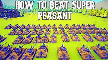 HOW TO BEAT SUPER PEASANT - TABS LEGACY UNITS - TABS - TABS ALL SECRET UNITS - TABS DARK PEASANT