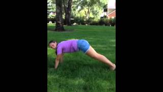 Inchworm push-up with squat
