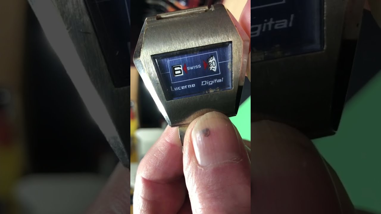 Lucerne Digital Jump Hour Watch #shorts - YouTube