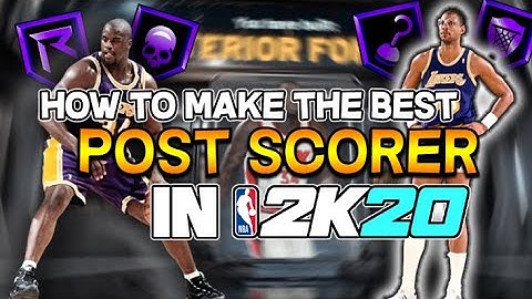 NBA2K20 BEST POST SCORER BUILD IN THE GAME 7