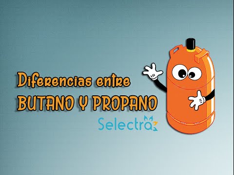 Vídeo: Diferencia Entre Propano Y Butano