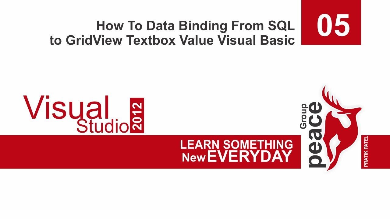 05 How To Data Binding From SQL to GridView Textbox Value Visual Basic ...