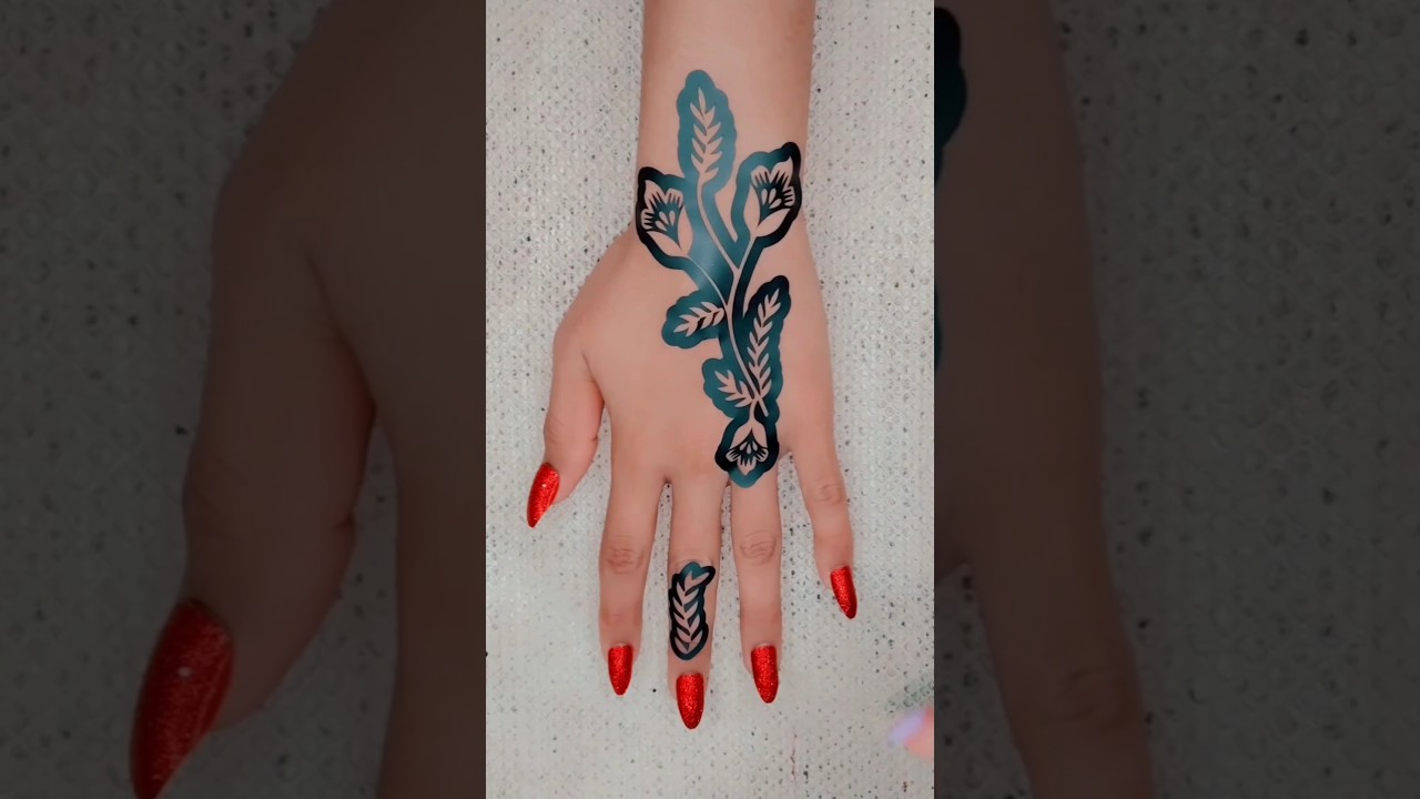 beautiful sticker mehndi design#shorts