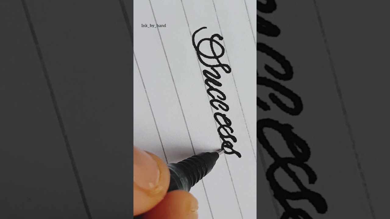 cursive writing 'success '|| very simple || amazing