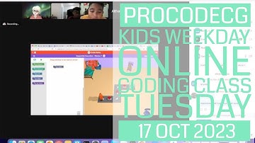 ProCodeCG Kids Weekday Coding Class - Tuesday - 17 Oct 2023