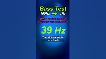 BASS TEST 😀 How low can your subwoofer go? 😀 #subwoofer #bass #bassboosted