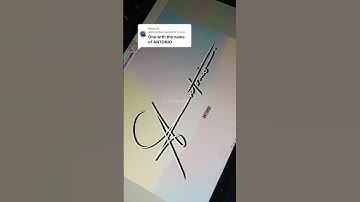 ANTONIO name sign✍🏻 #dexignature #signature #calligraphy #youtubeshorts #shorts #short #ytshorts