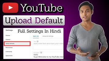 how to set upload defaults | how to use youtube upload defaults