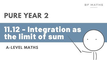 A-Level Maths | Pure Year 2 | 11.12 - Integration as limit of sum Walkthrough | Edexcel