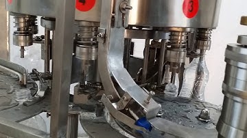 Automatic 40 BPM Bottle Rinsing, Filling & Capping Machine.