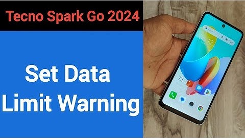 how to set data limit warning,Tecno Spark go 2024 me data limit kaise set karen