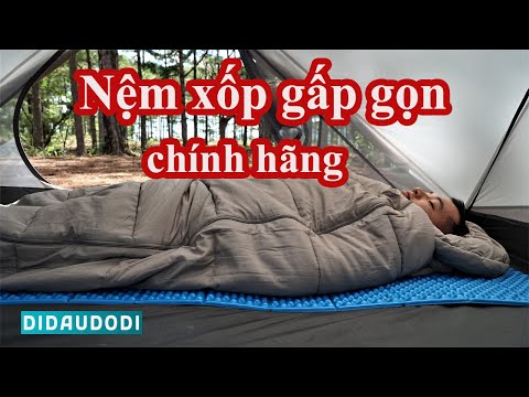 Video Review thiết bị cắm trại | Nệm xốp gấp gọn giá rẻ ngủ... - youtube