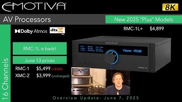 New Emotiva RMC-1L+ AV Processor Overview (with RMC-1+, XMC-2+)
