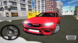 M5 Modified Sport Car Game / Direksiyonlu Kırmızı BMW M5 Araba oyunu 2020 /Android Gameplay #1 (FHD) screenshot 3