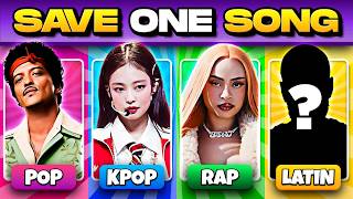 SAVE ONE SONG 🎵 POP VS KPOP VS RAP VS LATIN | Trending Tiktok & Youtube Song 2026 🌟 SOUND QUIZ 💙