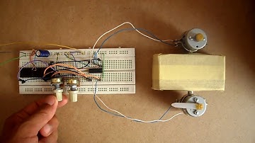 2 Motors control using PIC16F887 and L293D