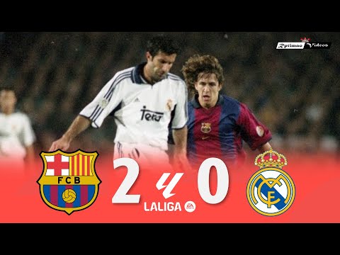 Barcelona 2 x 0 Real Madrid (Rivaldo x Figo) ● La Liga 00/01 Extended Goals & Highlights HD