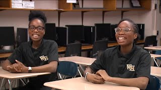 Inspirational twin sisters finish top of their high school class