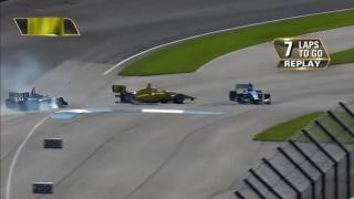 IndyLights 2016. Indianapolis Grand Prix Circuit. Scott Anderson & Scott Hargrove Crash