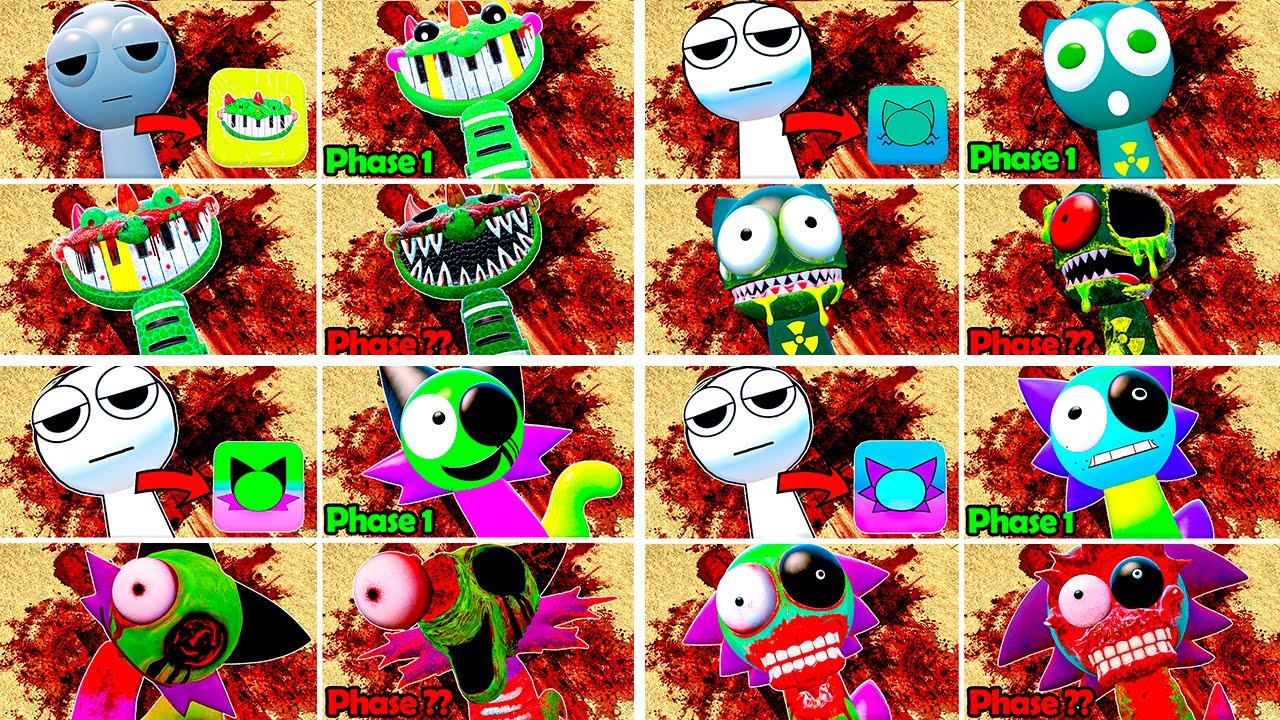 NEW ALL EVOLUTION HORROR ACID SULFUR TOX PIANOSAURUS SPRUNKI PYRAMIXED TORTURE in GARRY'S MOD!