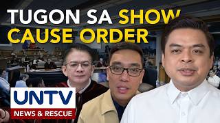 House prosecution members, tumugon sa show cause order ng impeachment court