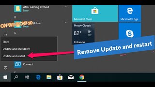 How to remove Window 10-Update&Shutdown(Update & Restart Option) khmer 2021 screenshot 5