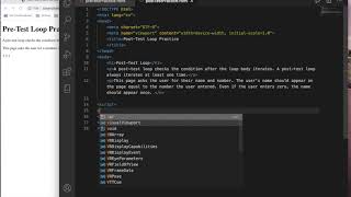 IntroJS03 - Pre-Test/Post-Test Loop Practice