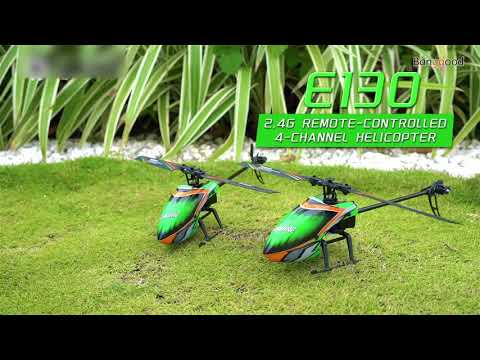 Eachine E130 Awesome RC Helicopter Flight Test 4CH Single Rotor Flybarless RTF - Banggood RC Store