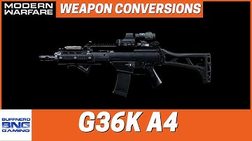 G36K A4 Weapon Conversion - Call Of Duty Modern Warfare